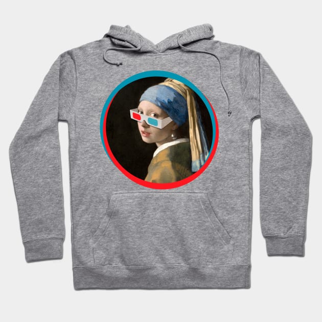 Girl with 3D Glasses and a Pearl Hoodie by Doc Multiverse Designs